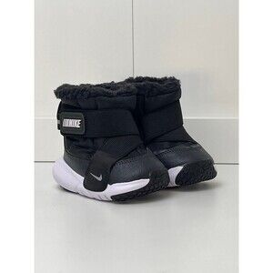 Nike Flex Advance Baby Toddler Winter Bootie Black Faux Fur